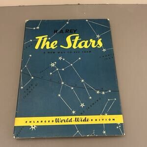 THE STARS: A NEW WAY TO SEE THEM by H. A. Rey - Hardcover Book w/DJ 1967